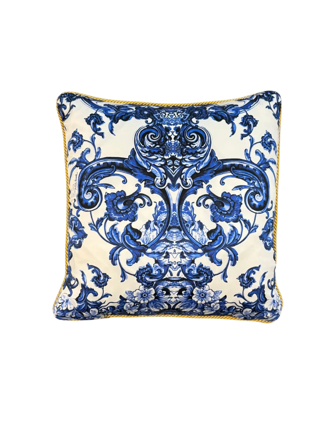 Roberto Cavalli Azulejos Silk Cushion