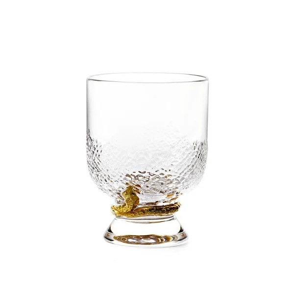 Roberto Cavalli Python Gold Water Glass - Set of 2