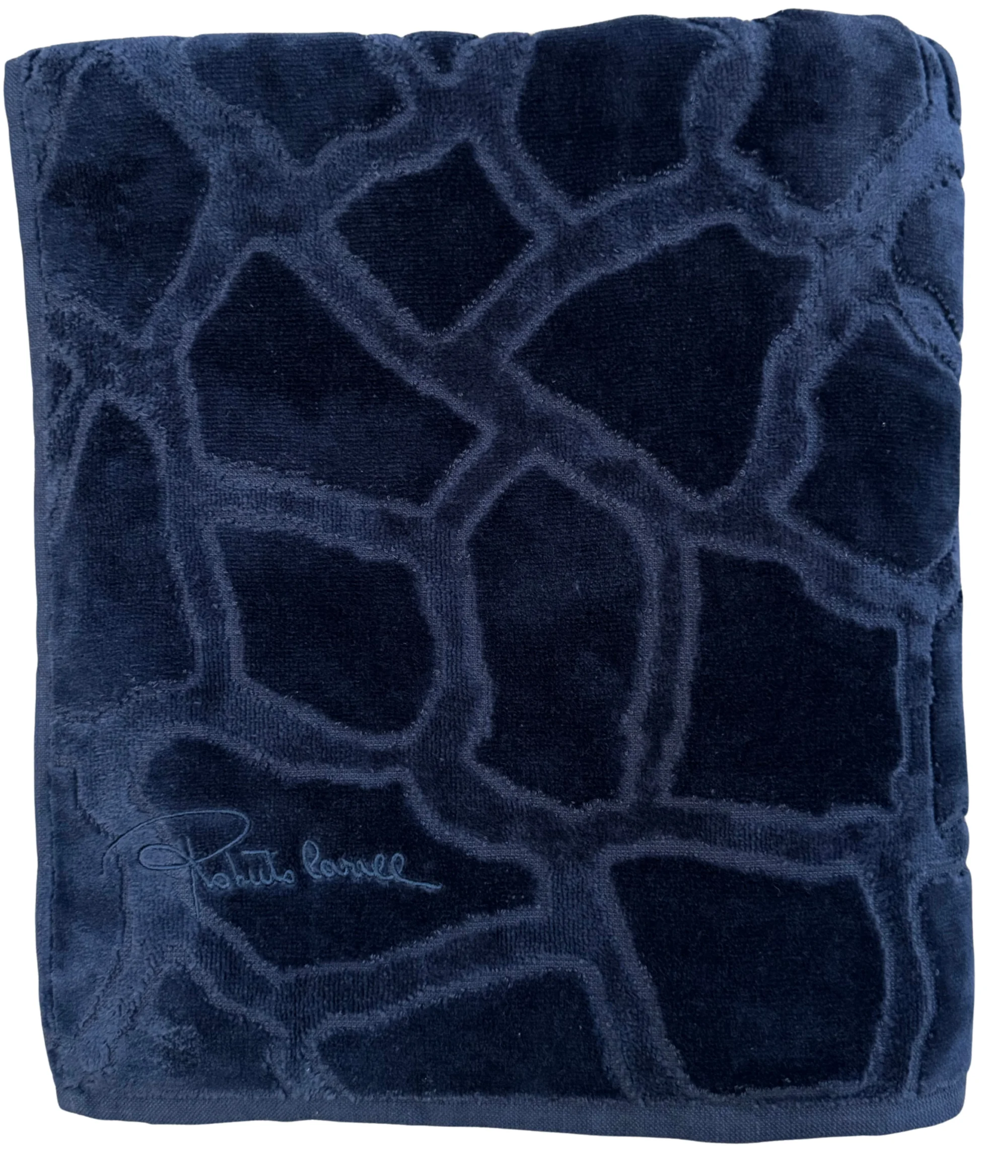 Roberto Cavalli Jerapah Blue Bath Sheet